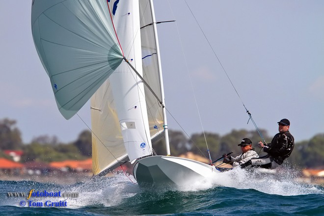 Martin Lewis and Richard Byrne GBR - International Fireball Week 2011 © Tom Gruitt/Fotoboat